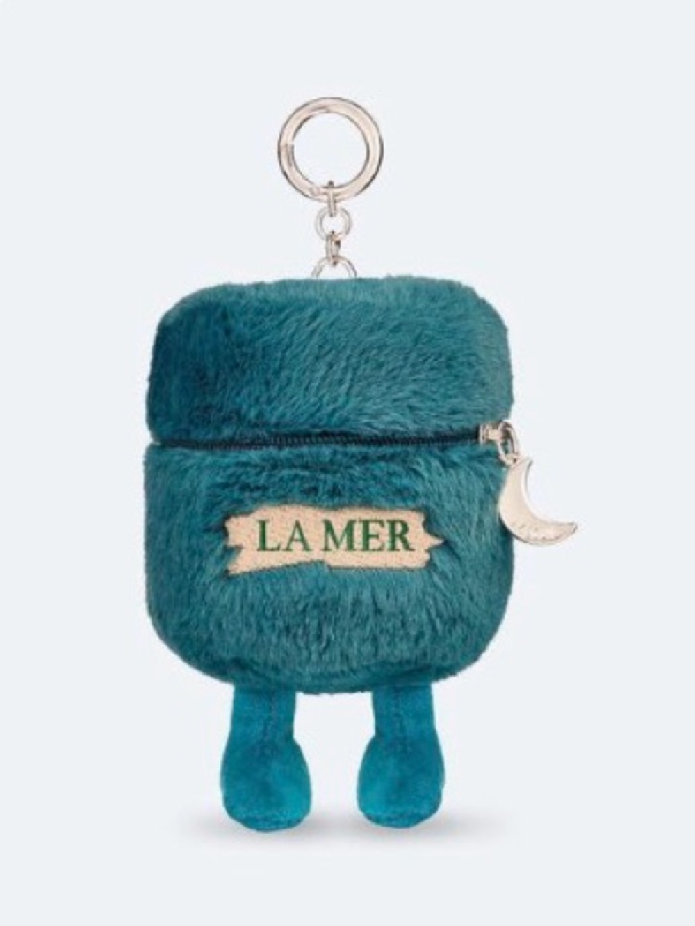 La Mer Teal Plush Bag Charm